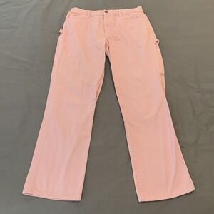 Dickies‎ Carpenter Pants Womens 11 Pink Twill Workwear Utility Cotton 32x30